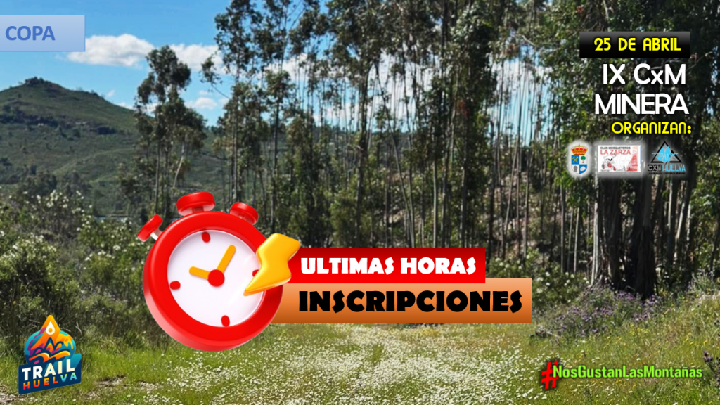 Copa: Últimas horas para inscribirte en la CxM Minera